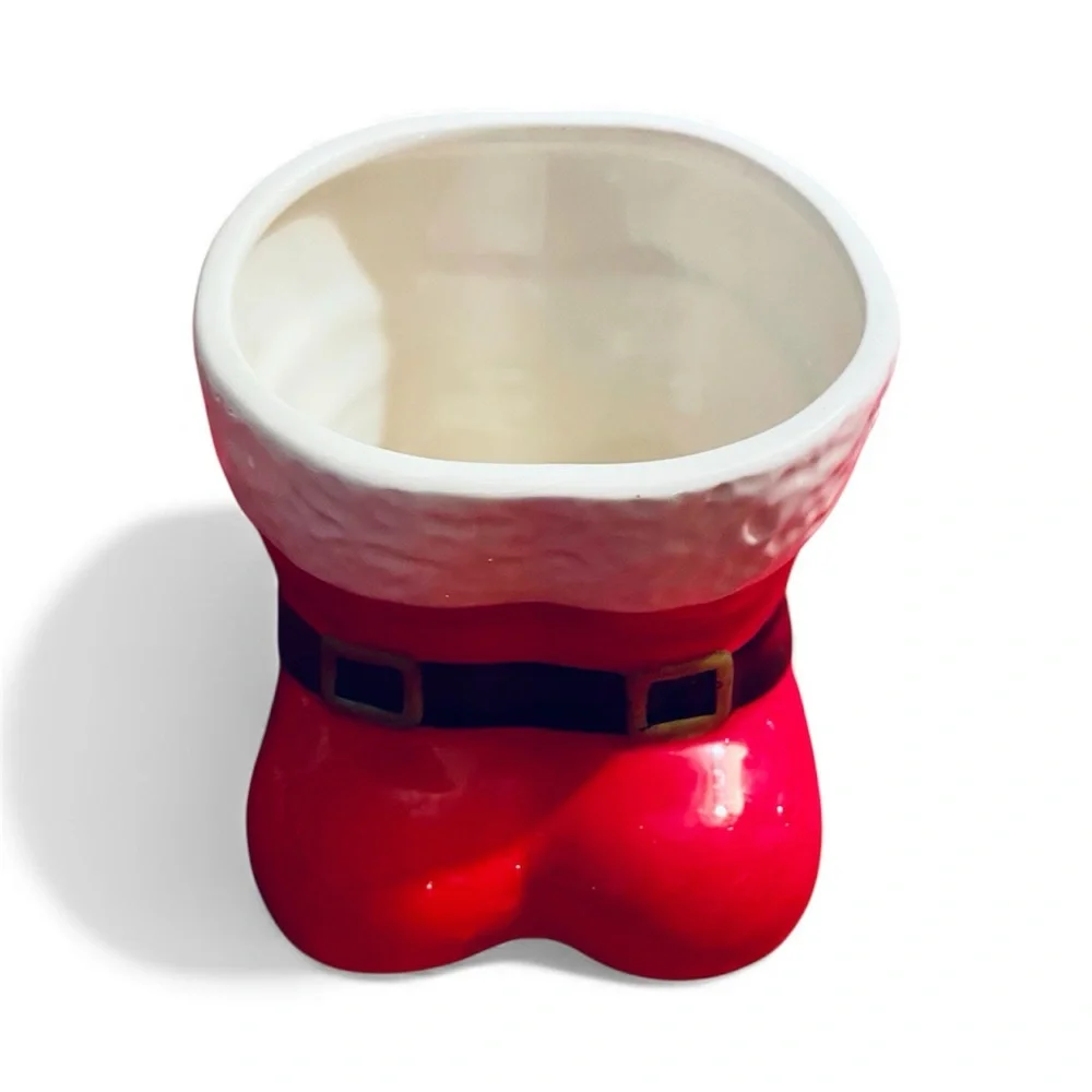 Santa’s Red Boots with black/gold buckles Planter Flower Pot By Pro Plants